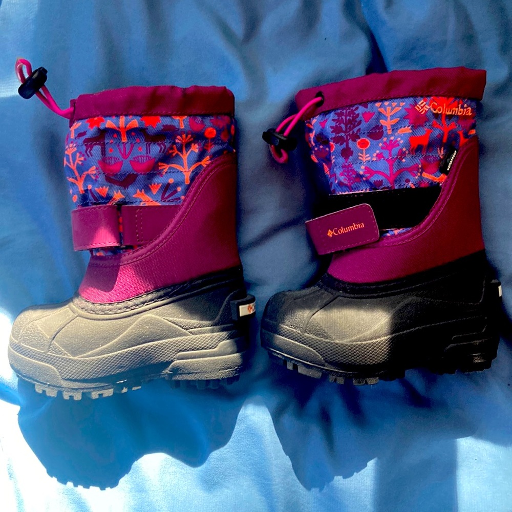 Columbia Powderbug Snow Boots Infant/Toddler Baby Girls size 6